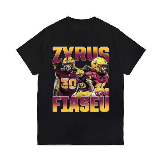Arizona State - NCAA Football : Zyrus Fiaseu - Collage Comfort Colors T-Shirt-0