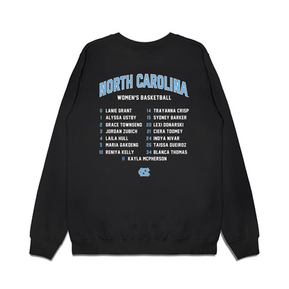 UNC - NCAA Women's Basketball : - Roster Shirt Premium Crewneck Sweatshirt-1