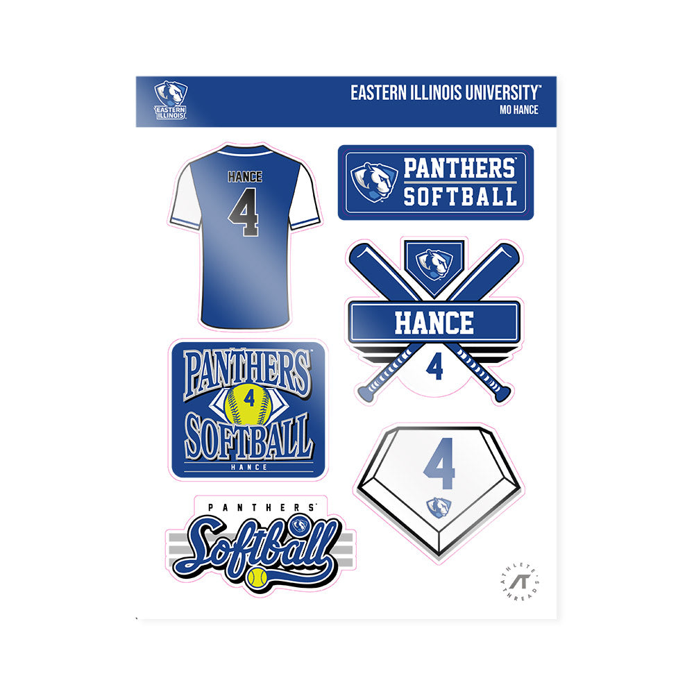 EIU - NCAA Softball : Mo Hance - Sticker Sheet-0