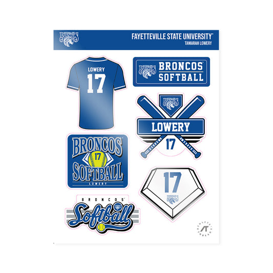 Fayetteville State - NCAA Softball : Tamarah Lowery - Sticker Sheet-0