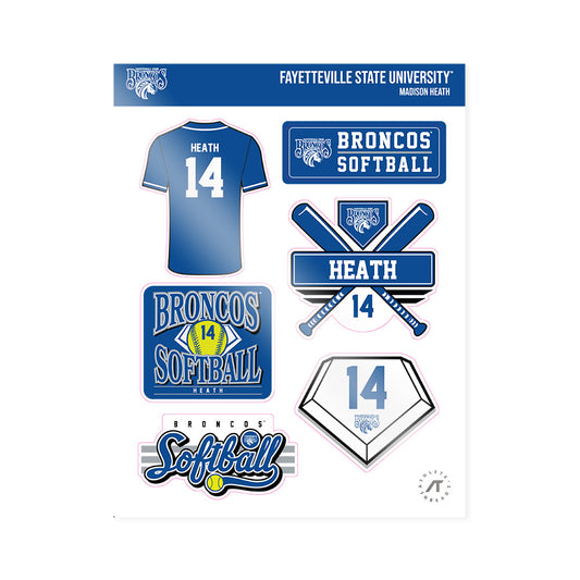 Fayetteville State - NCAA Softball : Madison Heath - Sticker Sheet-0