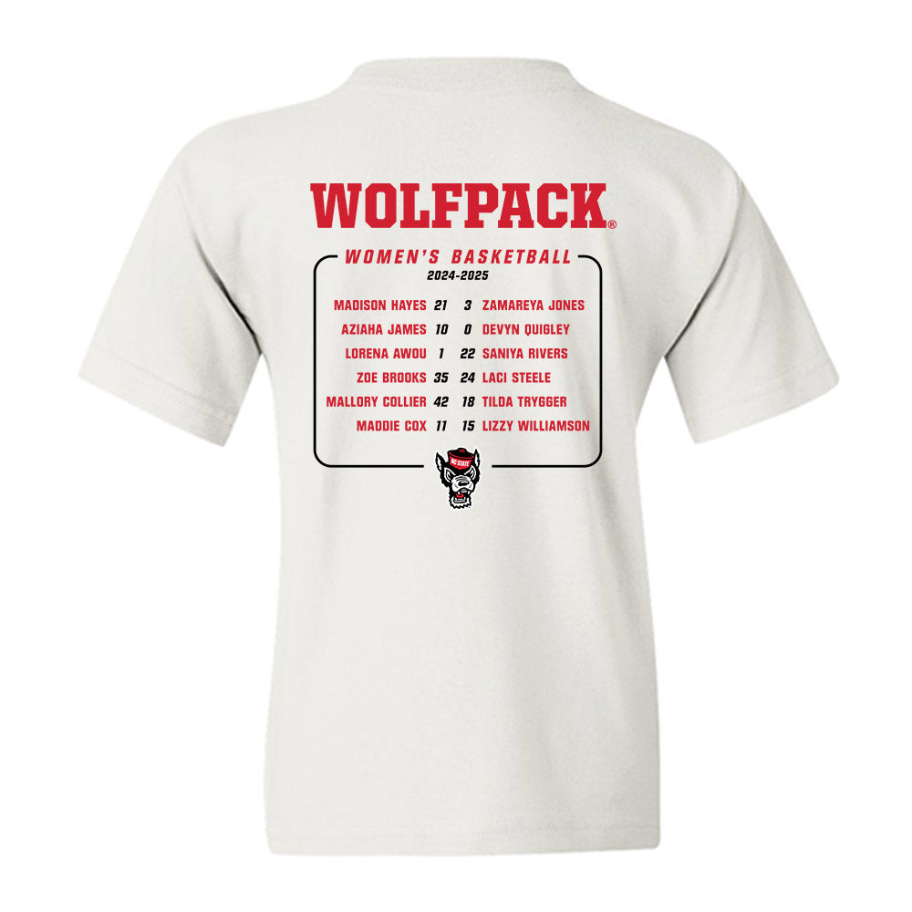 NC State - NCAA Women's Basketball : - Youth T-Shirt-1