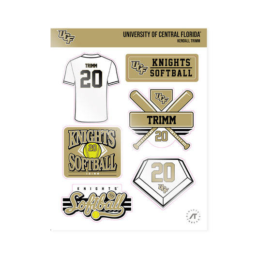 Central Florida - NCAA Softball : Kendall Trimm - Sticker Sheet-0