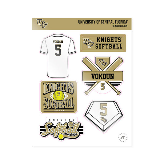 Central Florida - NCAA Softball : Reagan Vokoun - Sticker Sheet-0