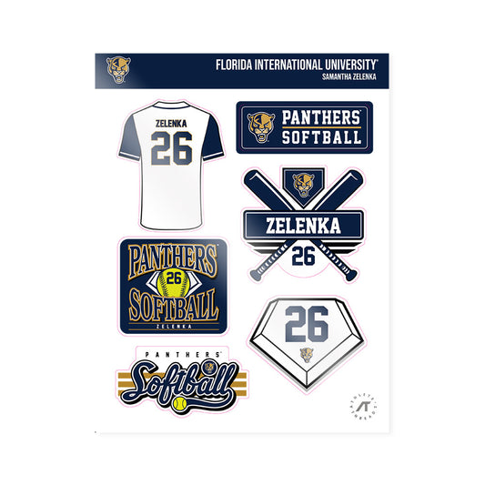 FIU - NCAA Softball : Samantha Zelenka - Sticker Sheet-0