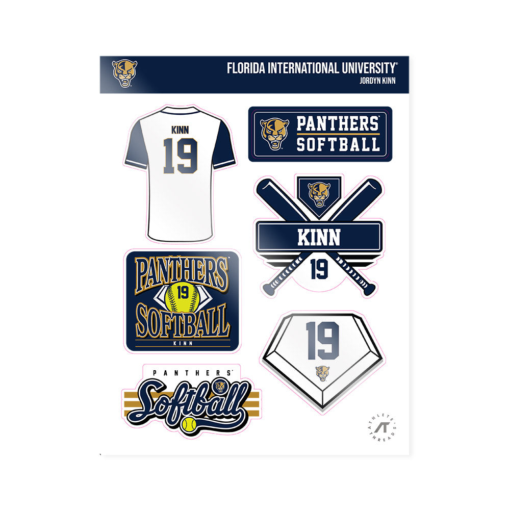 FIU - NCAA Softball : Jordyn Kinn - Sticker Sheet-0