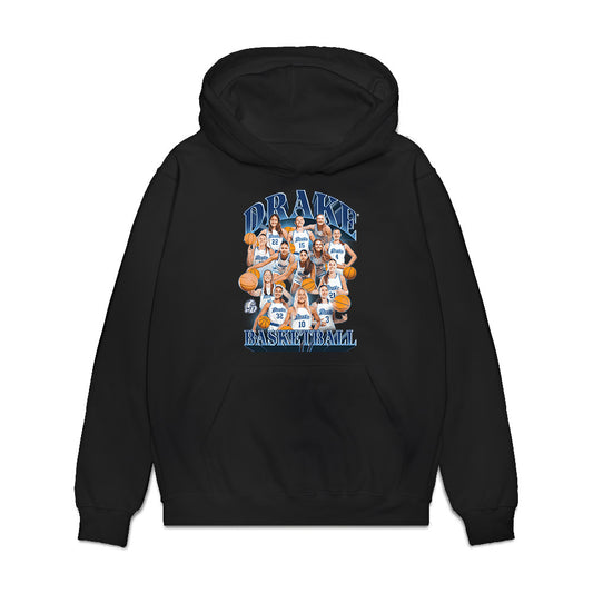 Drake - NCAA Women's Basketball : - Team Collage Premium Hooded Sweatshirt-0