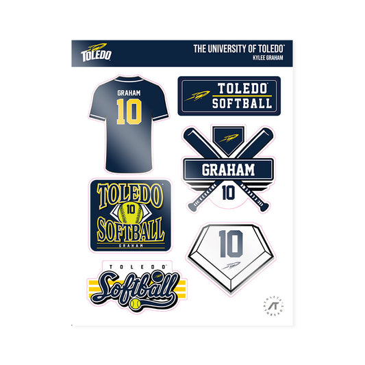 Toledo - NCAA Softball : Kylee Graham - Sticker Sheet-0