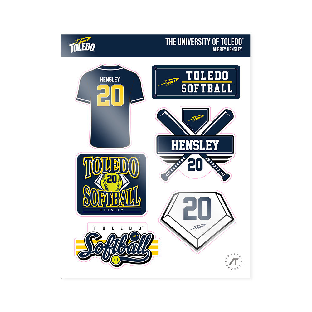 Toledo - NCAA Softball : Aubrey Hensley - Sticker Sheet-0