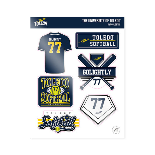 Toledo - NCAA Softball : Ava Golightly - Sticker Sheet-0