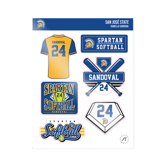 SJSU - NCAA Softball : Isabella Sandoval - Sticker Sheet-0