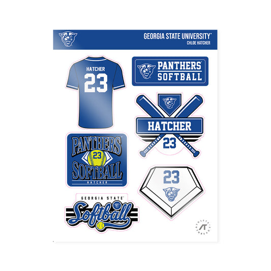 Georgia State - NCAA Softball : Chloe Hatcher - Sticker Sheet-0