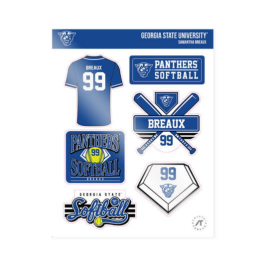 Georgia State - NCAA Softball : Samantha Breaux - Sticker Sheet-0