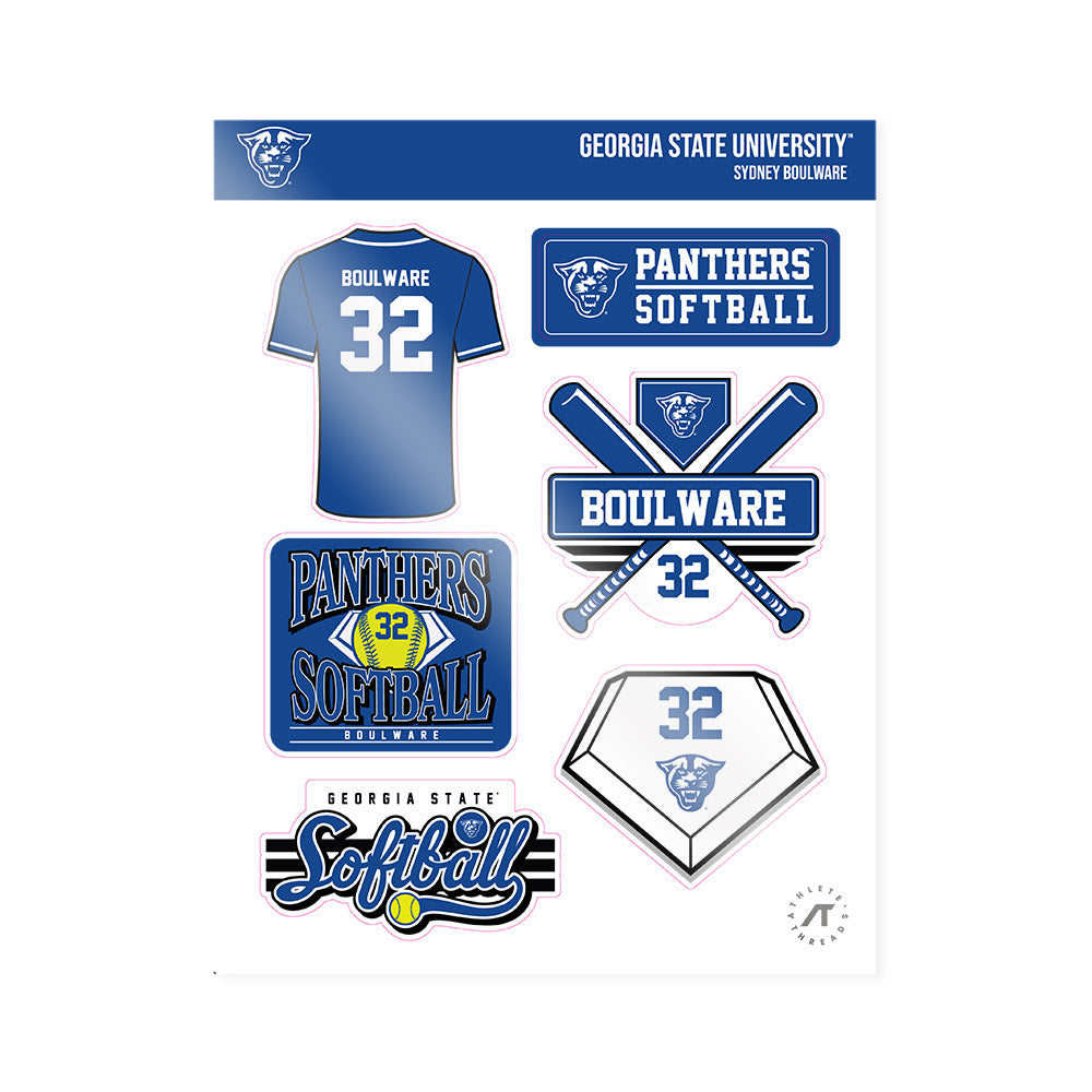 Georgia State - NCAA Softball : Sydney Boulware - Sticker Sheet-0