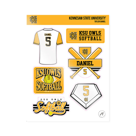 Kennesaw - NCAA Softball : Taylor Daniel - Sticker Sheet-0