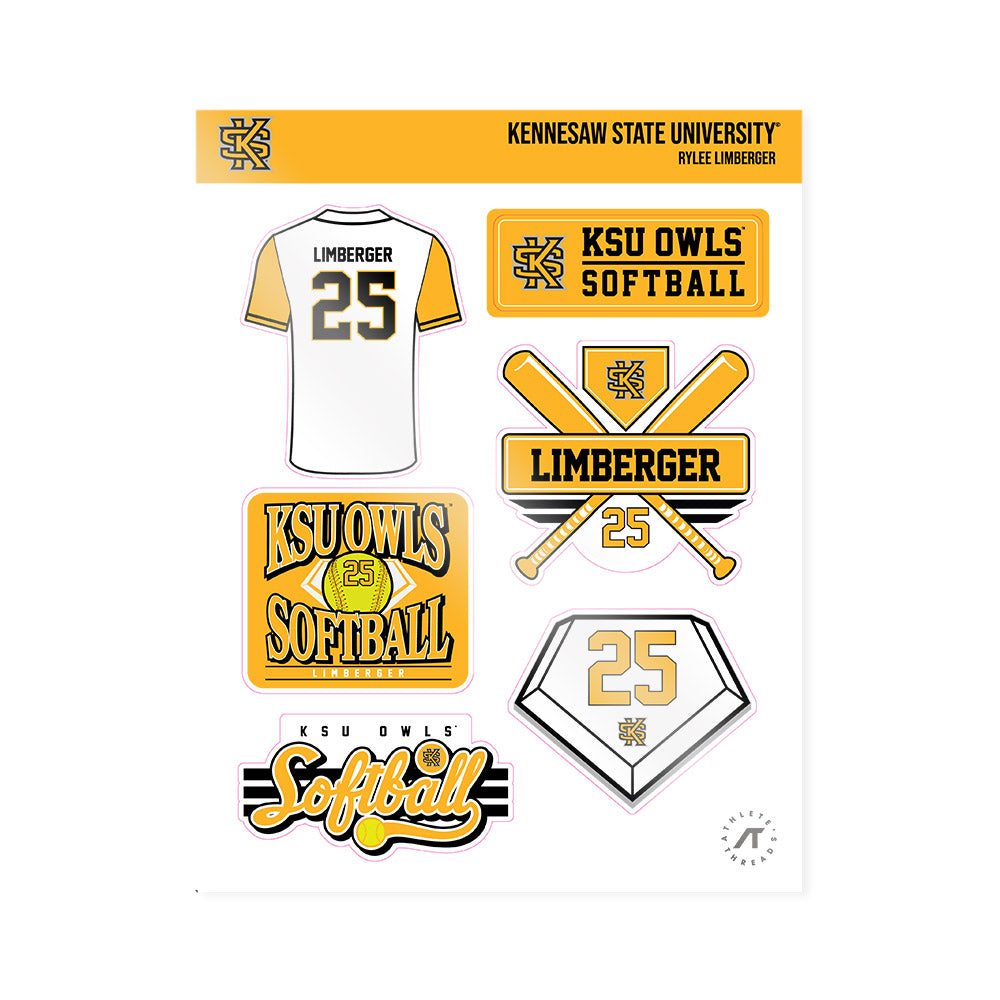 Kennesaw - NCAA Softball : Rylee Limberger - Sticker Sheet-0