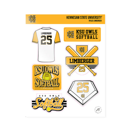 Kennesaw - NCAA Softball : Rylee Limberger - Sticker Sheet-0