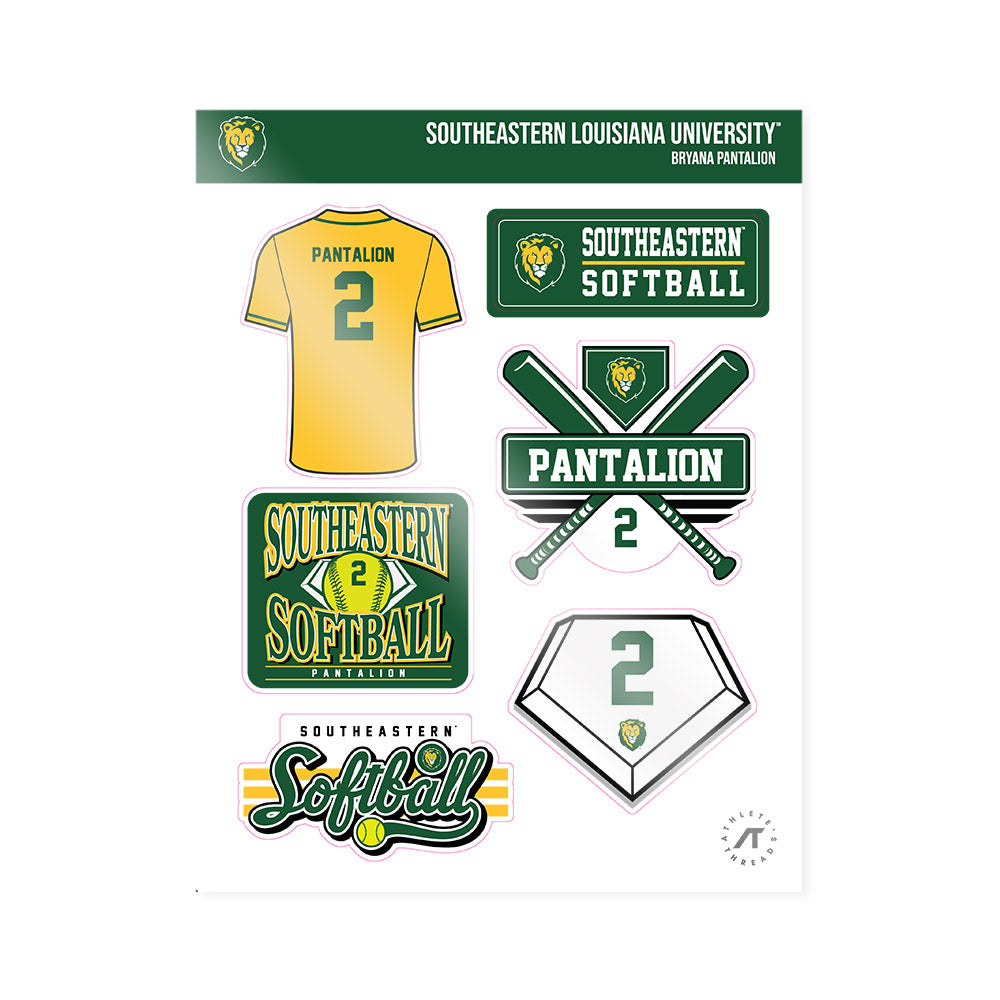 SELU - NCAA Softball : Bryana Pantalion - Sticker Sheet-0