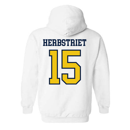 Michigan - NCAA Football : Chase Herbstriet - Classic Shersey Hooded Sweatshirt-1