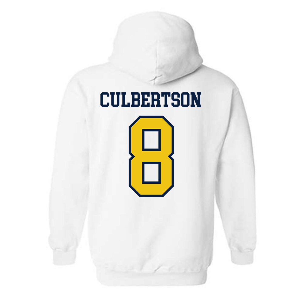 Michigan - NCAA Baseball : Drew Culbertson - Classic Shersey Hooded Sweatshirt-1