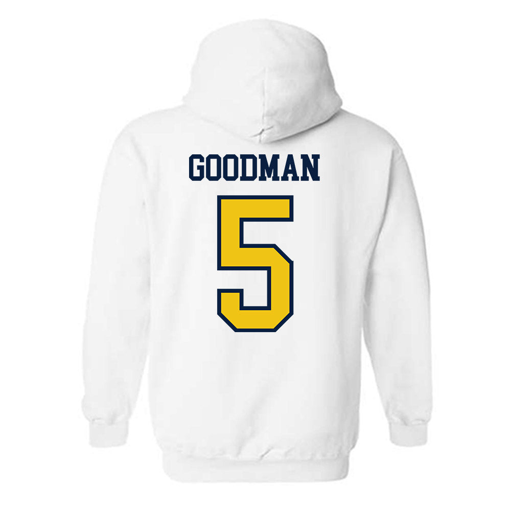 Michigan - NCAA Men's Basketball : Oscar Goodman - Classic Shersey Hooded Sweatshirt-1