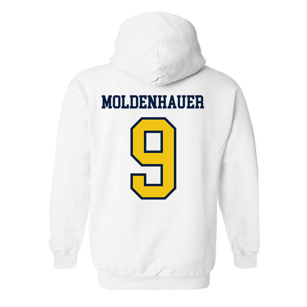 Michigan - NCAA Men's Ice Hockey : Nick Moldenhauer - Classic Shersey Hooded Sweatshirt-1