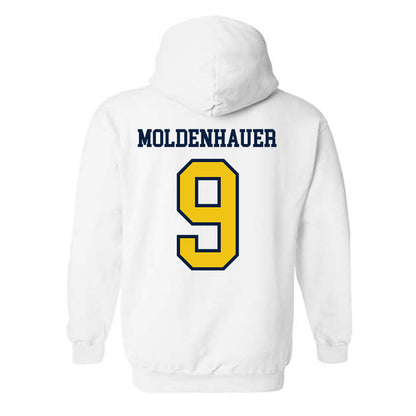 Michigan - NCAA Men's Ice Hockey : Nick Moldenhauer - Classic Shersey Hooded Sweatshirt-1