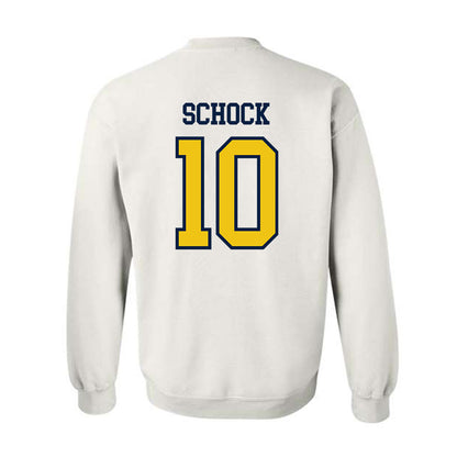 Michigan - NCAA Men's Ice Hockey : Drew Schock - Classic Shersey Crewneck Sweatshirt-1