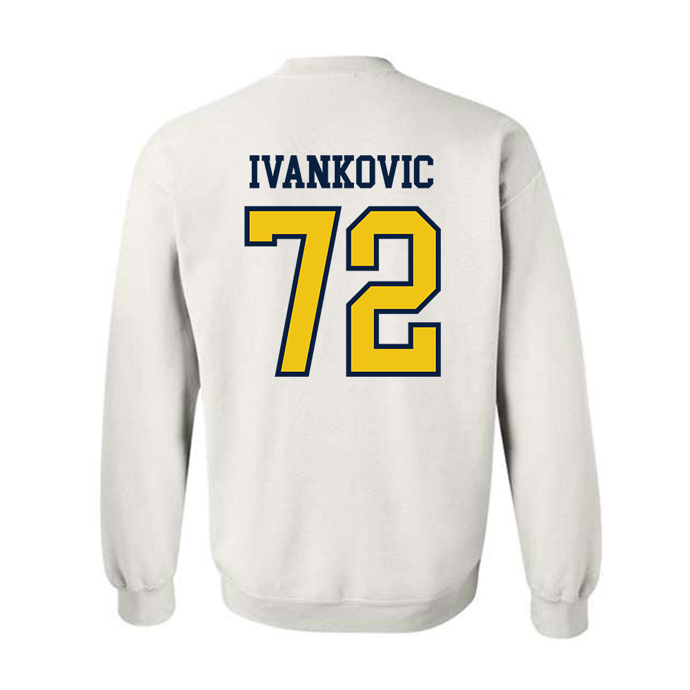 Michigan - NCAA Men's Ice Hockey : Jack Ivankovic - Classic Shersey Crewneck Sweatshirt-1