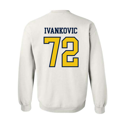 Michigan - NCAA Men's Ice Hockey : Jack Ivankovic - Classic Shersey Crewneck Sweatshirt-1