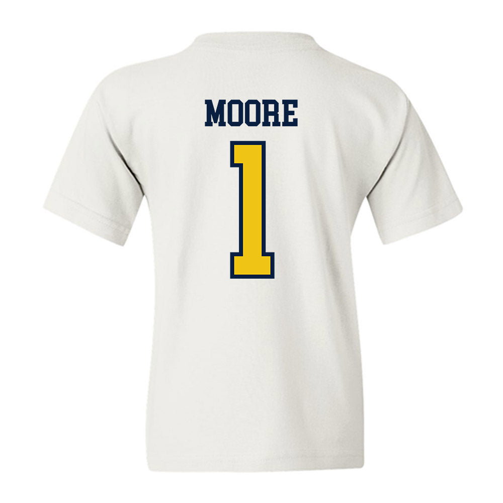 Michigan - NCAA Football : Rod Moore - Classic Shersey Youth T-Shirt-1