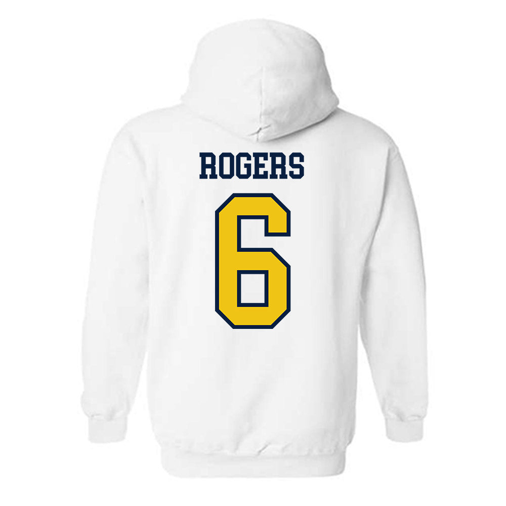 Michigan - NCAA Men's Soccer : Quin Rogers - Classic Shersey Hooded Sweatshirt-1