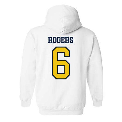 Michigan - NCAA Men's Soccer : Quin Rogers - Classic Shersey Hooded Sweatshirt-1