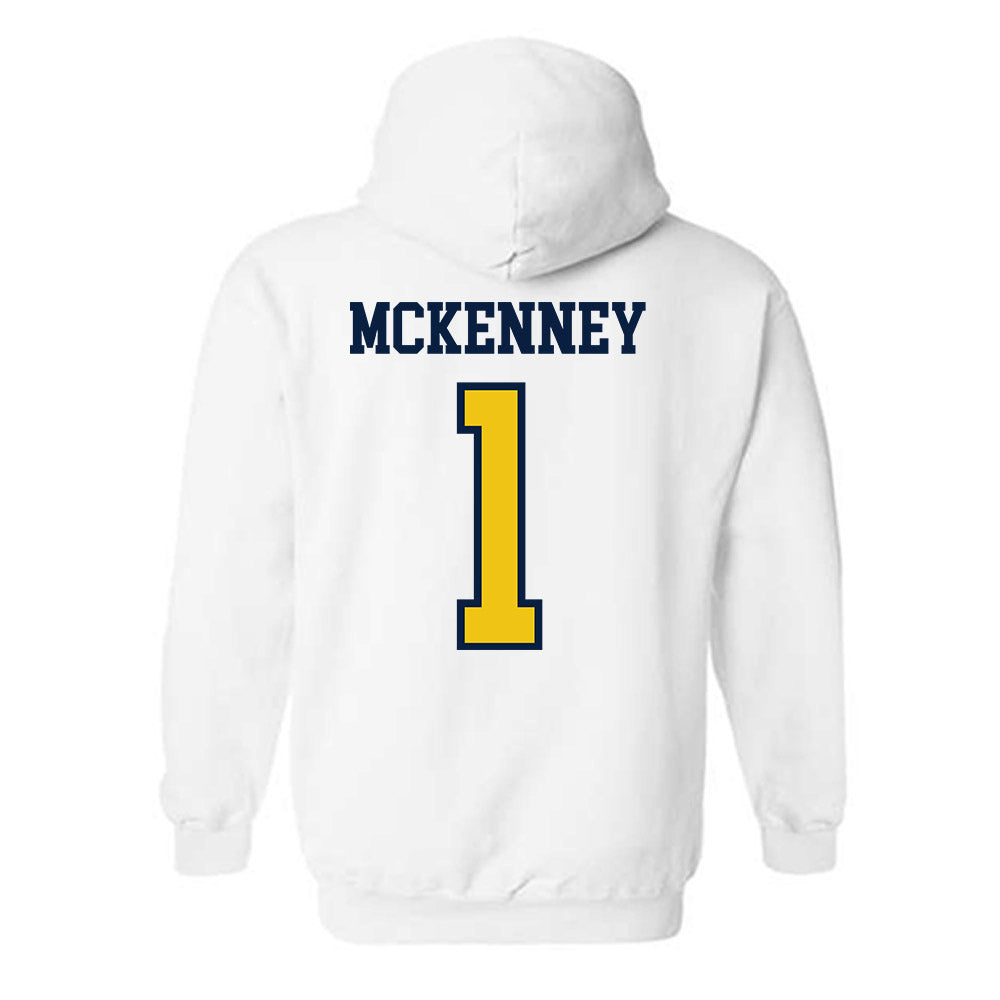 Michigan - NCAA Men's Basketball : Trey McKenney - Classic Shersey Hooded Sweatshirt-1