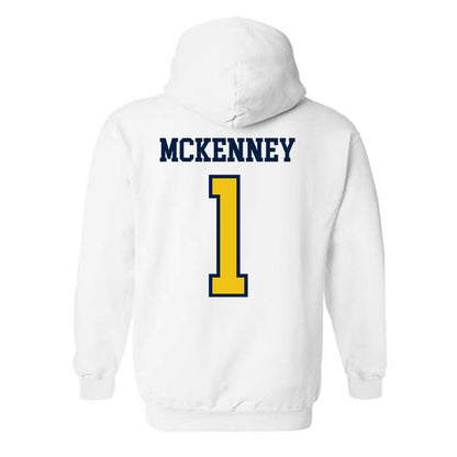 Michigan - NCAA Men's Basketball : Trey McKenney - Classic Shersey Hooded Sweatshirt-1