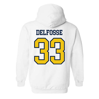 Michigan - NCAA Women's Basketball : Te'Yala Delfosse - Classic Shersey Hooded Sweatshirt-1