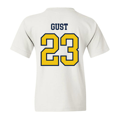 Michigan - NCAA Men's Ice Hockey : Miles Gust - Classic Shersey Youth T-Shirt-1