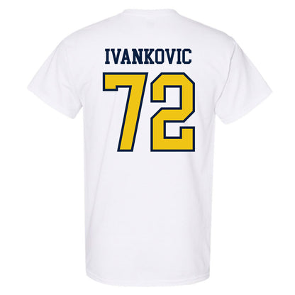 Michigan - NCAA Men's Ice Hockey : Jack Ivankovic - Classic Shersey T-Shirt-1
