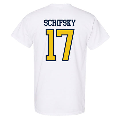 Michigan - NCAA Men's Ice Hockey : Garrett Schifsky - Classic Shersey T-Shirt-1
