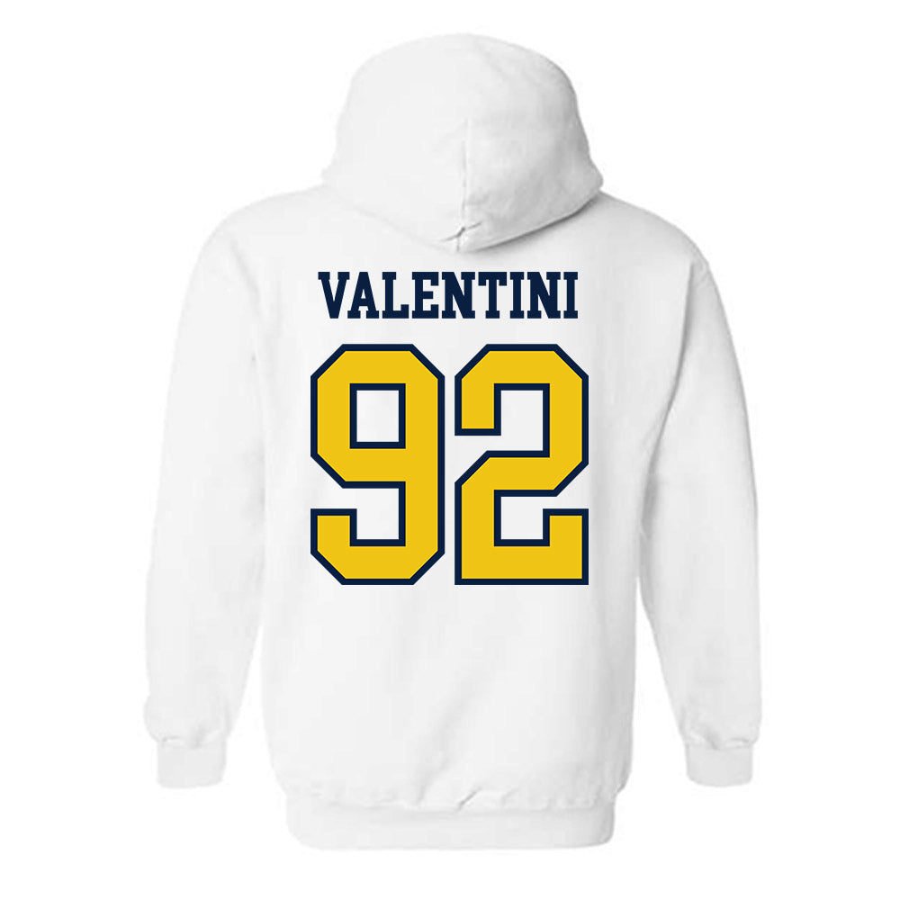 Michigan - NCAA Men's Ice Hockey : Adam Valentini - Classic Shersey Hooded Sweatshirt-1