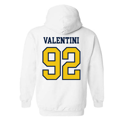 Michigan - NCAA Men's Ice Hockey : Adam Valentini - Classic Shersey Hooded Sweatshirt-1