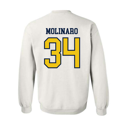 Michigan - NCAA Men's Ice Hockey : Julian Molinaro - Classic Shersey Crewneck Sweatshirt-1