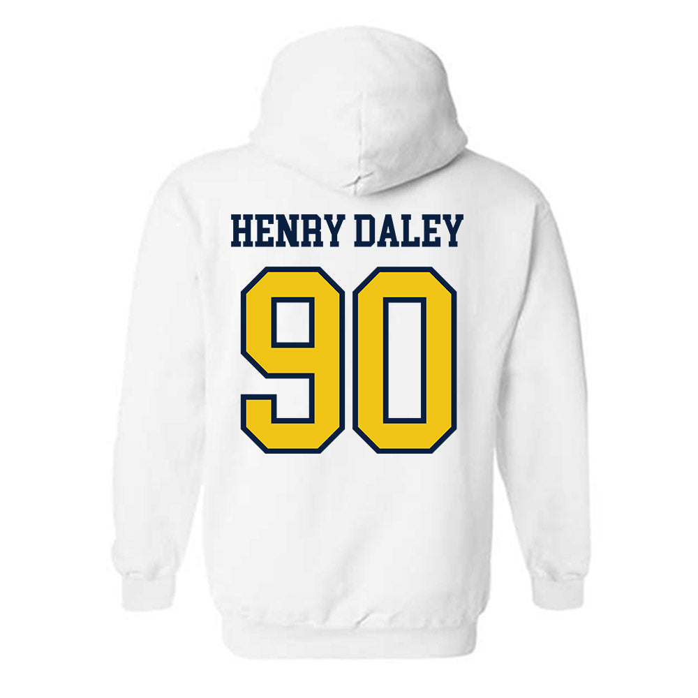 Michigan - NCAA Football : John Henry Daley - Classic Shersey Hooded Sweatshirt-1