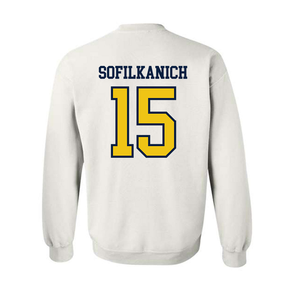 Michigan - NCAA Women's Basketball : Ashley Sofilkanich - Classic Shersey Crewneck Sweatshirt-1