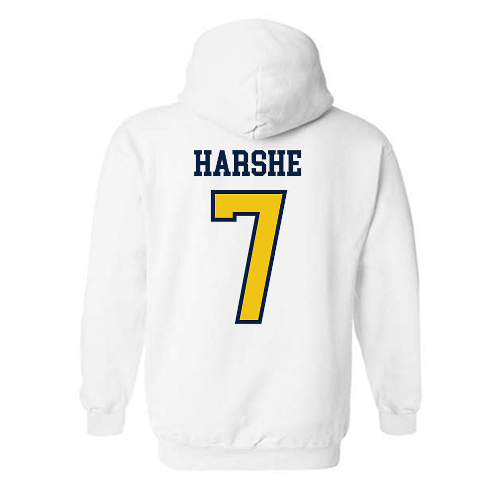 Michigan - NCAA Women's Soccer : Beanie Harshe - Classic Shersey Hooded Sweatshirt-1
