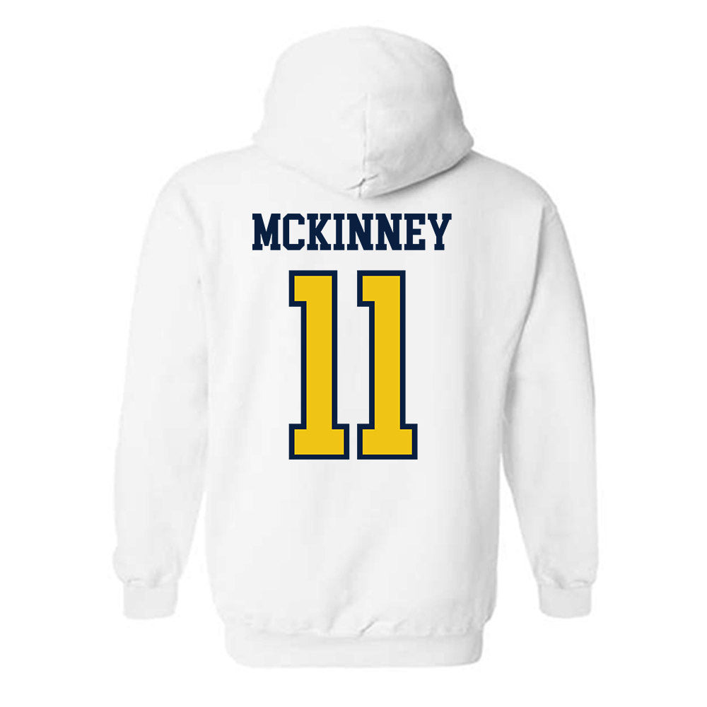 Michigan - NCAA Men's Ice Hockey : Cole McKinney - Classic Shersey Hooded Sweatshirt-1