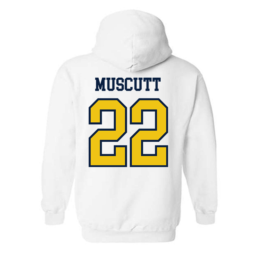 Michigan - NCAA Men's Ice Hockey : Kason Muscutt - Classic Shersey Hooded Sweatshirt-1