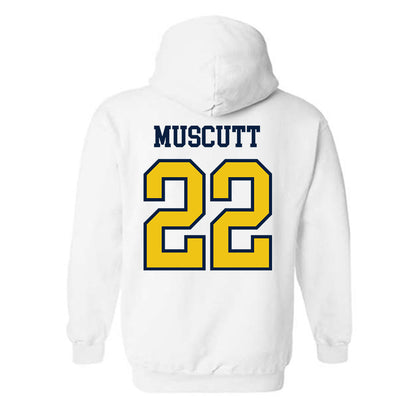 Michigan - NCAA Men's Ice Hockey : Kason Muscutt - Classic Shersey Hooded Sweatshirt-1