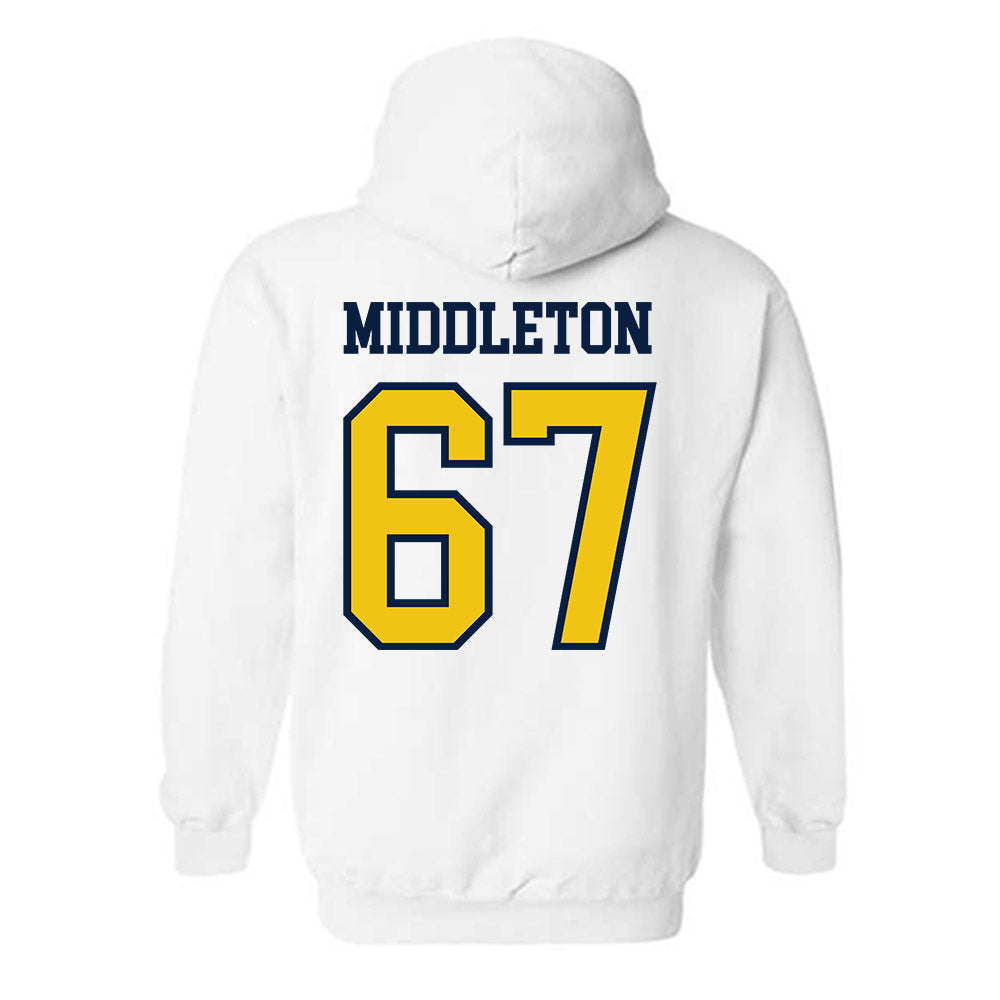 Michigan - NCAA Football : Trent Middleton - Classic Shersey Hooded Sweatshirt-1