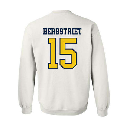Michigan - NCAA Football : Chase Herbstriet - Classic Shersey Crewneck Sweatshirt-1